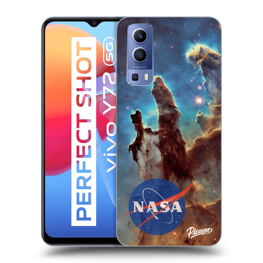 Picasee átlátszó szilikon tok az alábbi mobiltelefonokra Vivo Y72 5G - Eagle Nebula