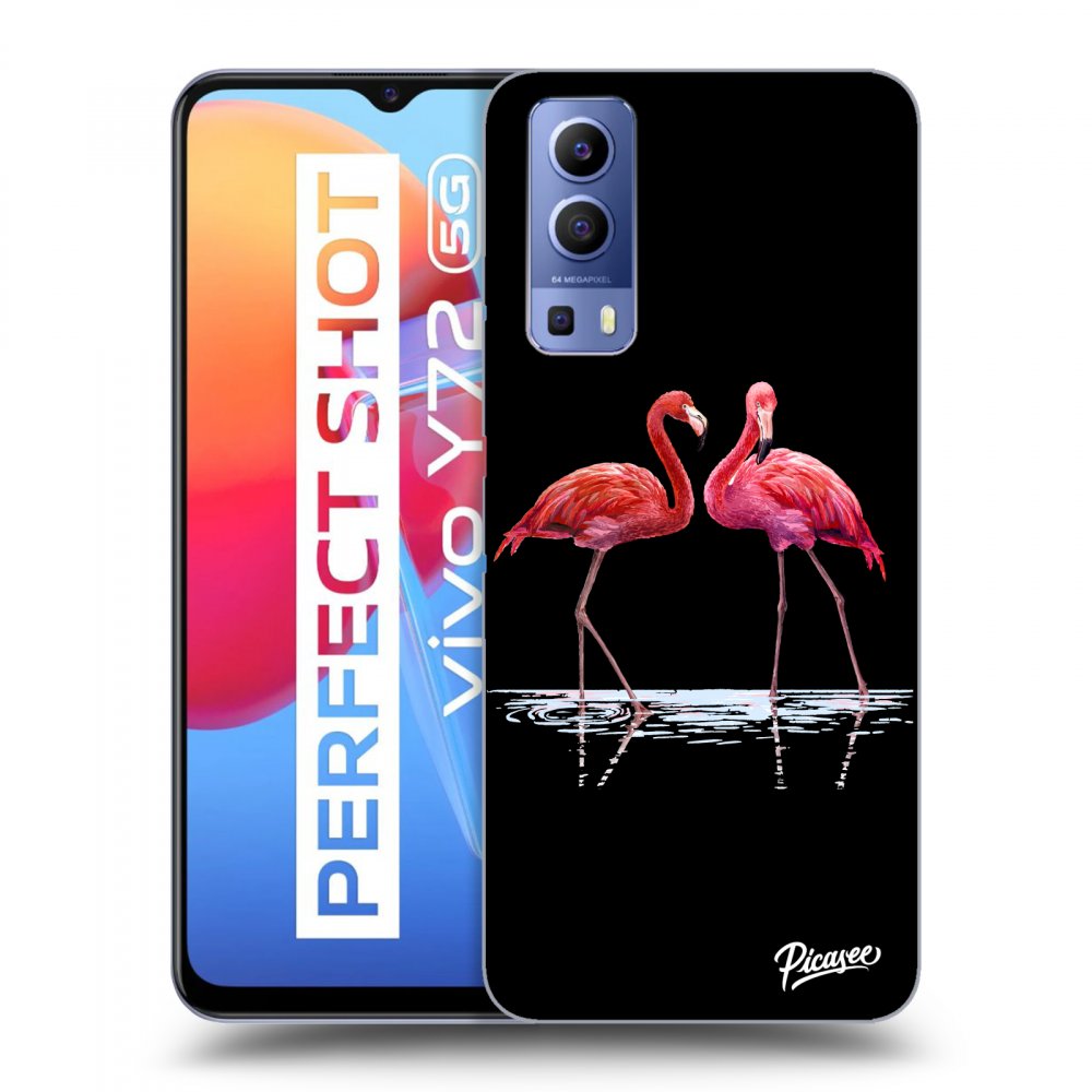 Picasee ULTIMATE CASE Vivo Y72 5G - készülékre - Flamingos couple