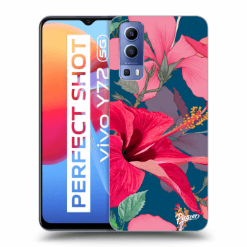 Szilikon tok erre a típusra Vivo Y72 5G - Hibiscus