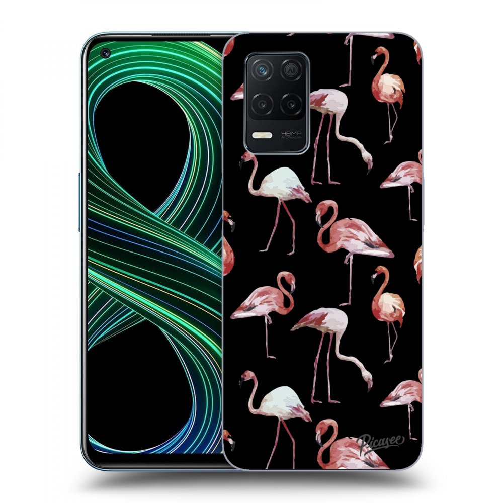 Picasee ULTIMATE CASE Realme 8 5G - készülékre - Flamingos