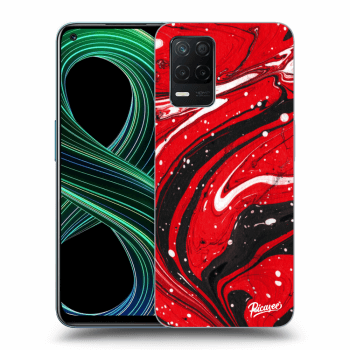 Szilikon tok erre a típusra Realme 8 5G - Red black