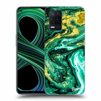 Szilikon tok erre a típusra Realme 8 5G - Green Gold