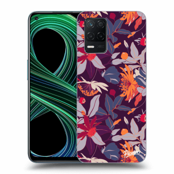 Szilikon tok erre a típusra Realme 8 5G - Purple Leaf