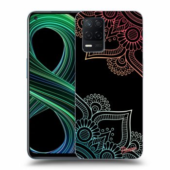 Szilikon tok erre a típusra Realme 8 5G - Flowers pattern