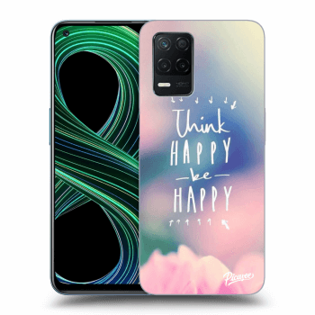 Picasee átlátszó szilikon tok az alábbi mobiltelefonokra Realme 8 5G - Think happy be happy