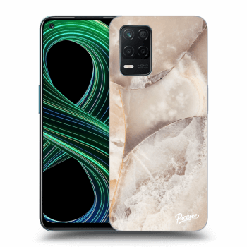 Szilikon tok erre a típusra Realme 8 5G - Cream marble