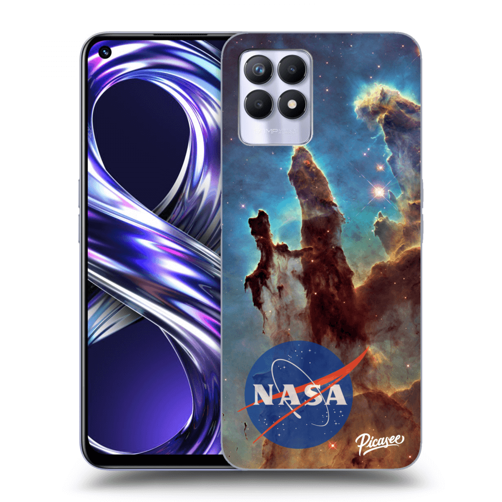 Picasee átlátszó szilikon tok az alábbi mobiltelefonokra Realme 8i - Eagle Nebula