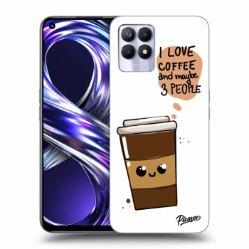 Szilikon tok erre a típusra Realme 8i - Cute coffee