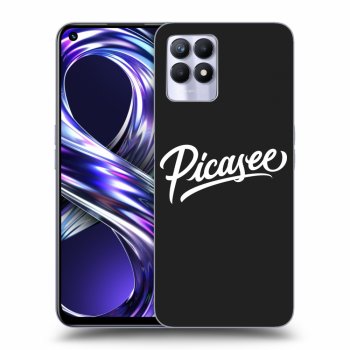 Picasee fekete szilikon tok az alábbi mobiltelefonokra Realme 8i - Picasee - White