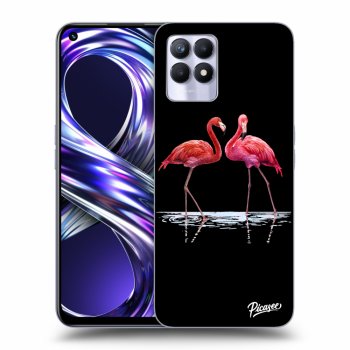 Szilikon tok erre a típusra Realme 8i - Flamingos couple