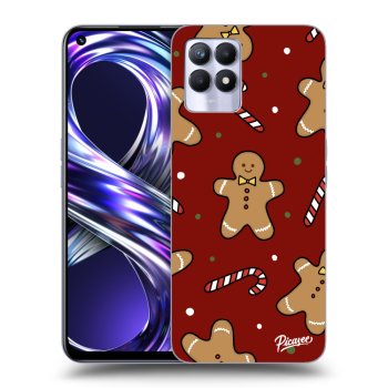 Picasee átlátszó szilikon tok az alábbi mobiltelefonokra Realme 8i - Gingerbread 2