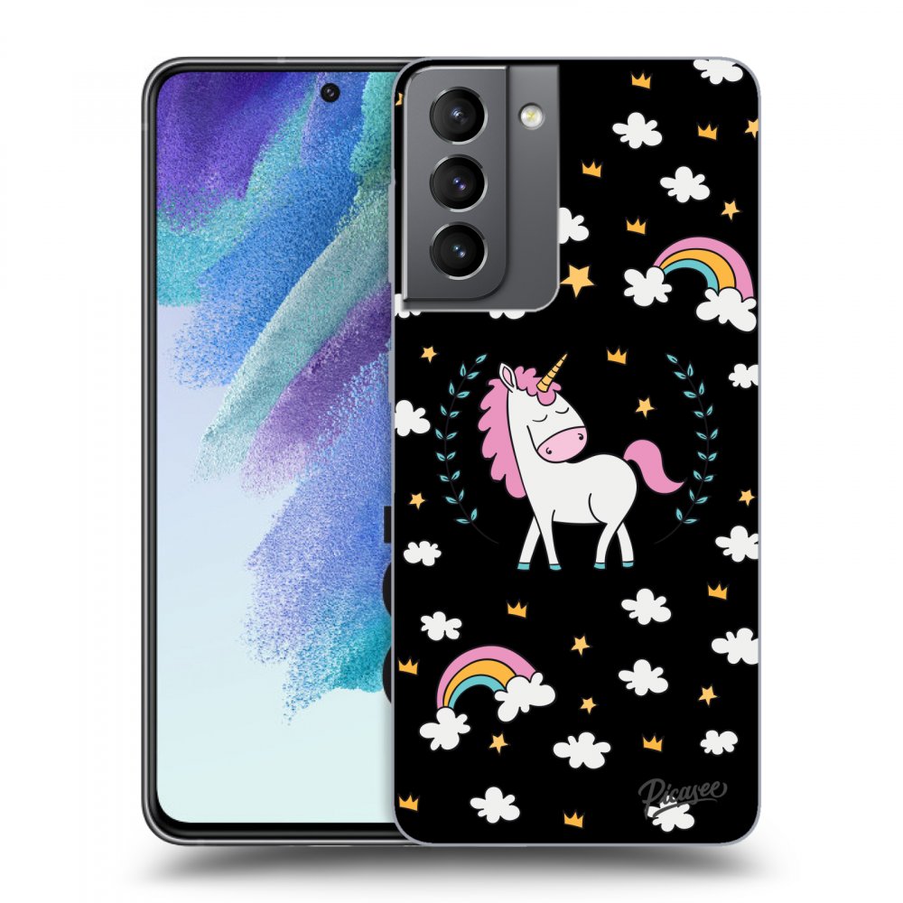 Picasee ULTIMATE CASE PowerShare Samsung Galaxy S21 FE 5G - készülékre - Unicorn star heaven