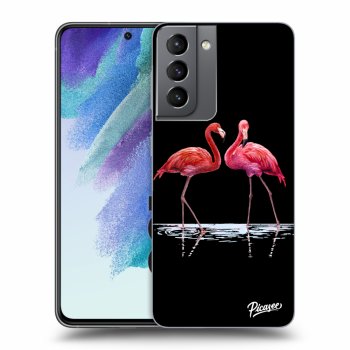 Picasee ULTIMATE CASE PowerShare Samsung Galaxy S21 FE 5G - készülékre - Flamingos couple