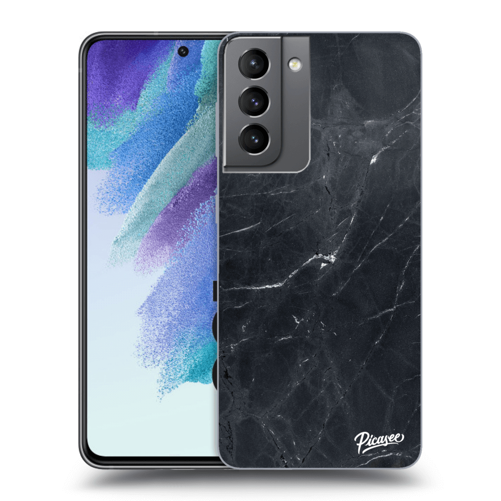Picasee átlátszó szilikon tok az alábbi mobiltelefonokra Samsung Galaxy S21 FE 5G - Black marble