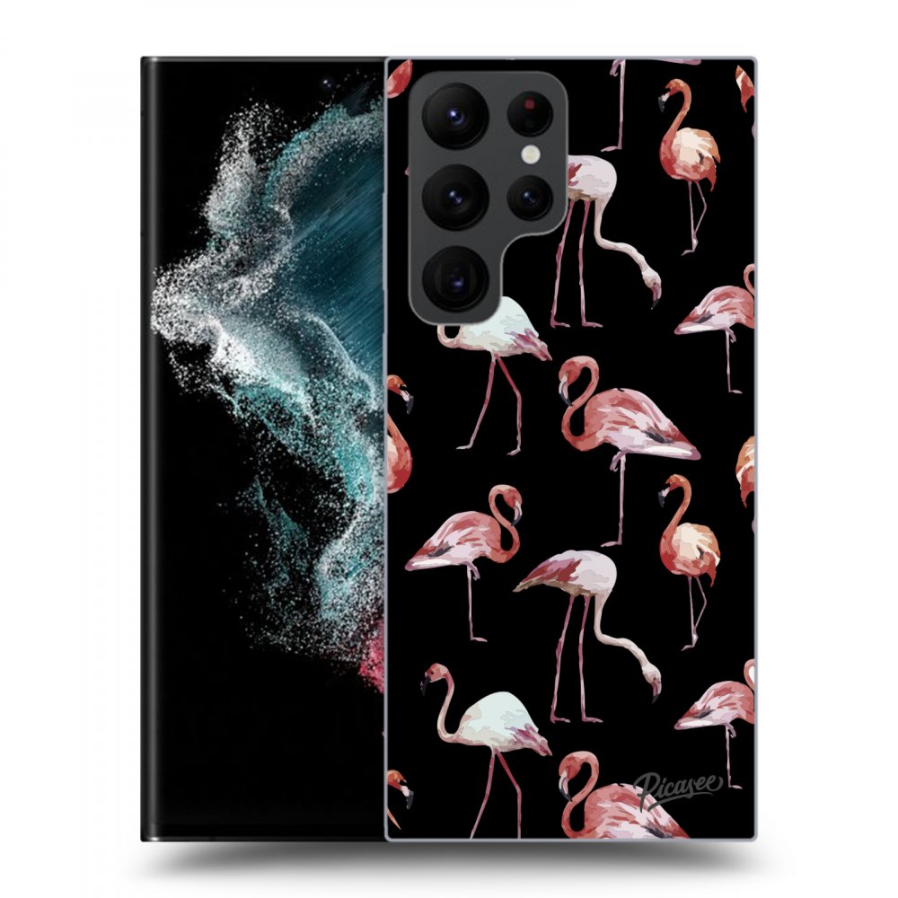 Picasee ULTIMATE CASE Samsung Galaxy S22 Ultra 5G - készülékre - Flamingos