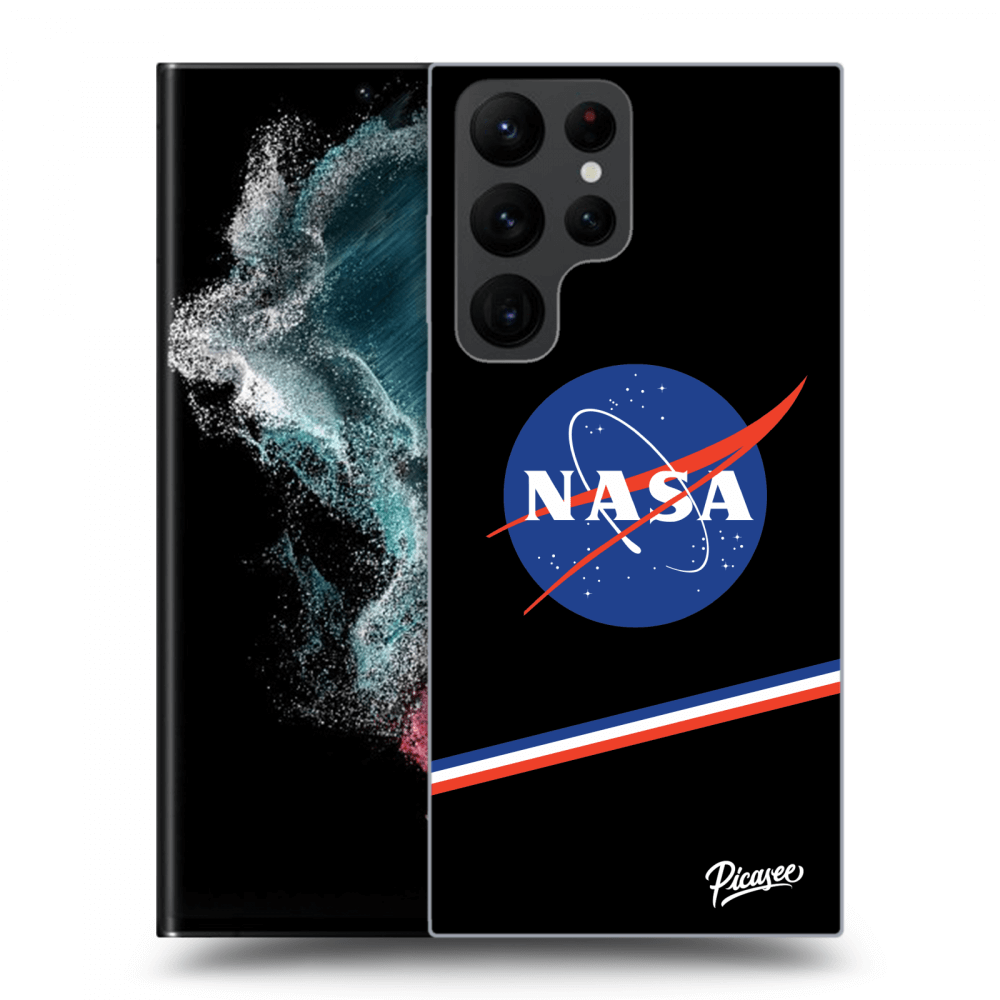 Picasee fekete szilikon tok az alábbi mobiltelefonokra Samsung Galaxy S22 Ultra 5G - NASA Original