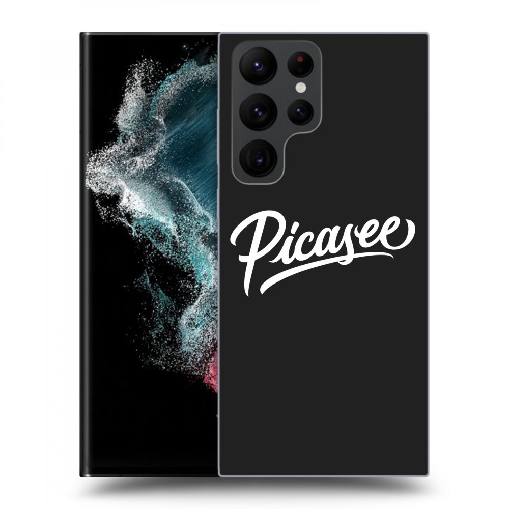 Picasee fekete szilikon tok az alábbi mobiltelefonokra Samsung Galaxy S22 Ultra 5G - Picasee - White