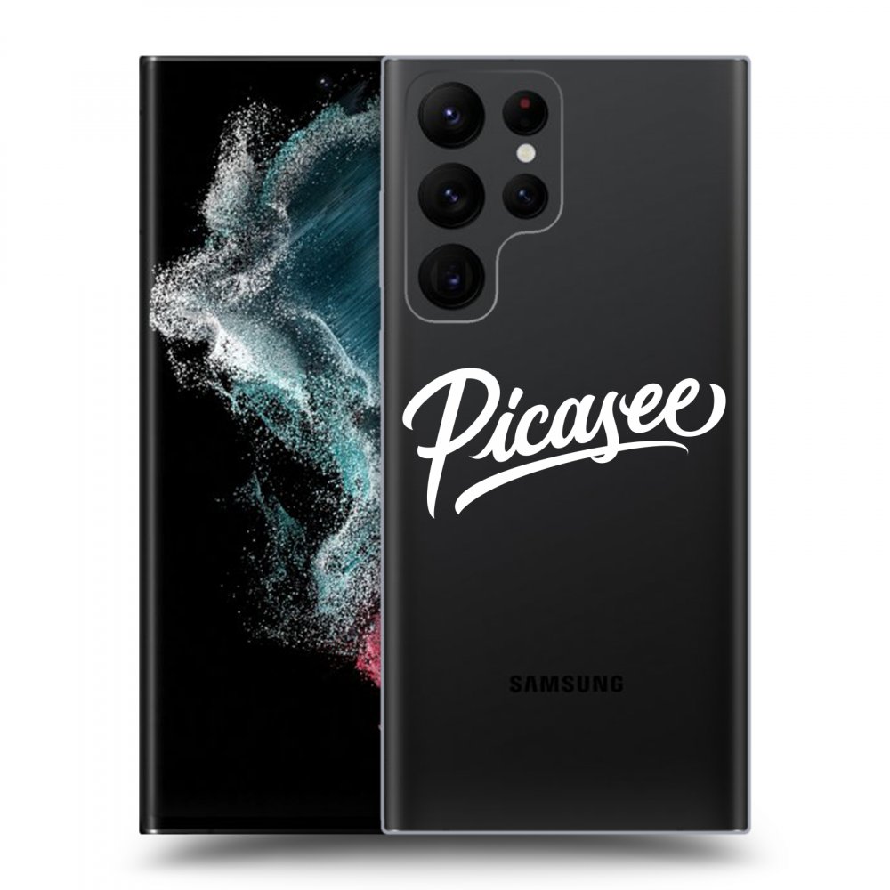 Picasee átlátszó szilikon tok az alábbi mobiltelefonokra Samsung Galaxy S22 Ultra 5G - Picasee - White