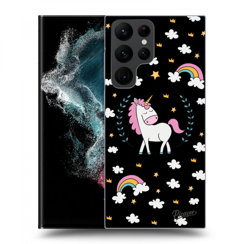 Picasee ULTIMATE CASE PowerShare Samsung Galaxy S22 Ultra 5G - készülékre - Unicorn star heaven