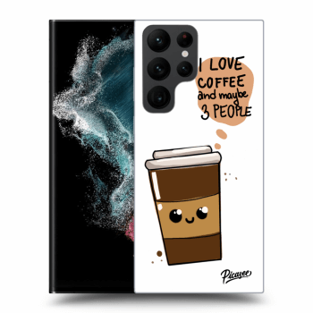 Szilikon tok erre a típusra Samsung Galaxy S22 Ultra 5G - Cute coffee