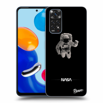 Picasee fekete szilikon tok az alábbi mobiltelefonokra Xiaomi Redmi Note 11 - Astronaut Minimal