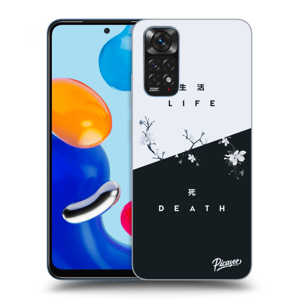 Picasee fekete szilikon tok az alábbi mobiltelefonokra Xiaomi Redmi Note 11 - Life - Death