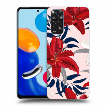 Szilikon tok erre a típusra Xiaomi Redmi Note 11S 4G - Red Lily