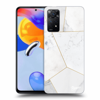 Szilikon tok erre a típusra Xiaomi Redmi Note 11 Pro - White tile