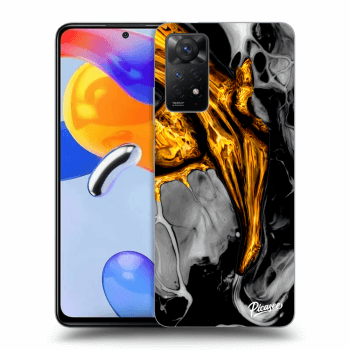 Szilikon tok erre a típusra Xiaomi Redmi Note 11 Pro - Black Gold