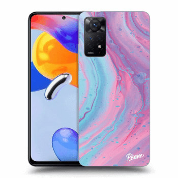 Szilikon tok erre a típusra Xiaomi Redmi Note 11 Pro - Pink liquid