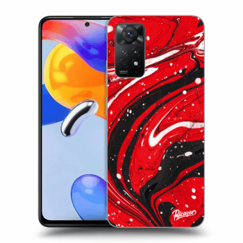 Szilikon tok erre a típusra Xiaomi Redmi Note 11 Pro 5G - Red black