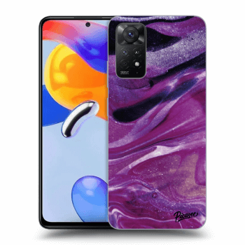 Szilikon tok erre a típusra Xiaomi Redmi Note 11 Pro 5G - Purple glitter