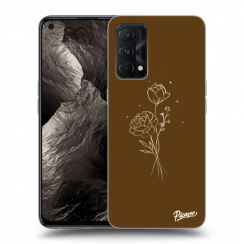 Szilikon tok erre a típusra Realme GT Master Edition 5G - Brown flowers