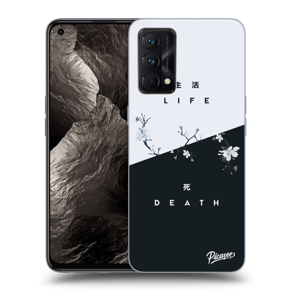 Picasee fekete szilikon tok az alábbi mobiltelefonokra Realme GT Master Edition 5G - Life - Death