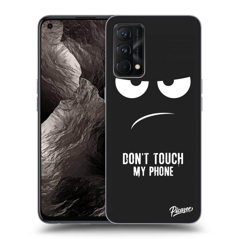 Picasee fekete szilikon tok az alábbi mobiltelefonokra Realme GT Master Edition 5G - Don't Touch My Phone