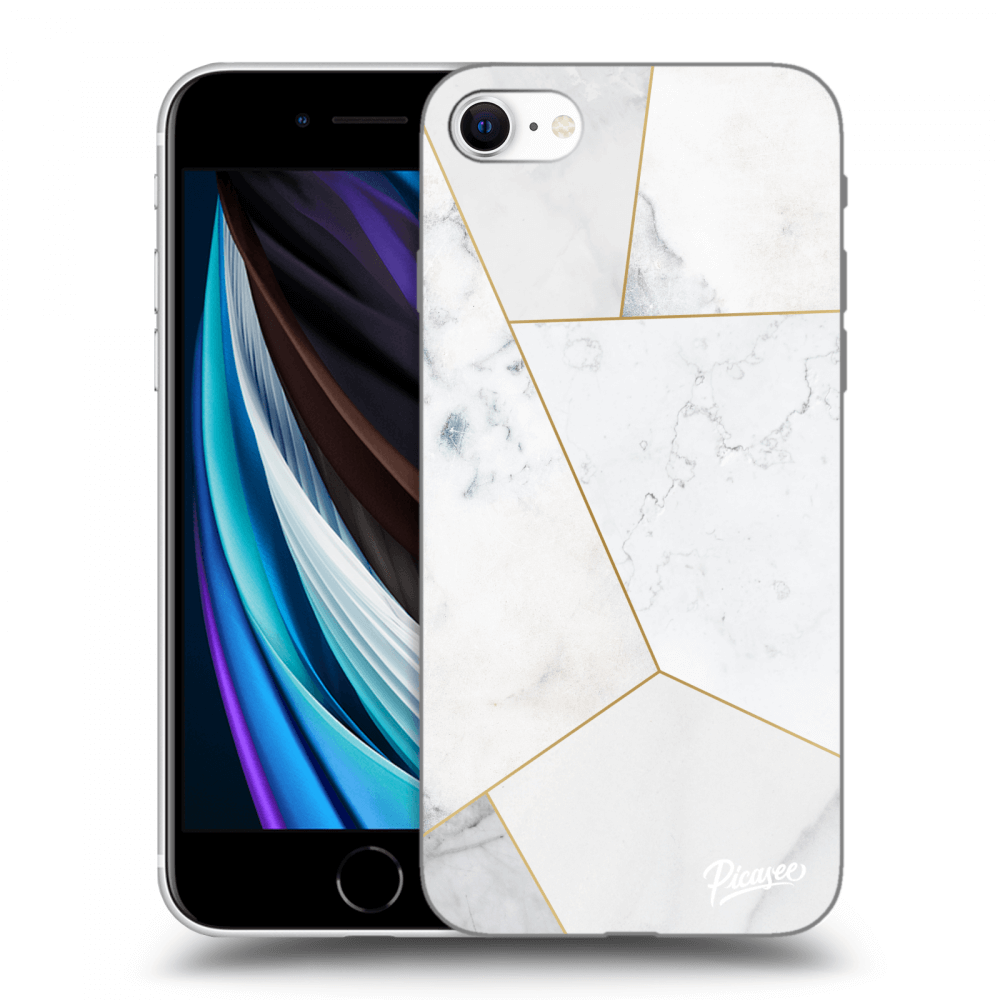 Picasee ULTIMATE CASE Apple iPhone SE 2022 - készülékre - White tile