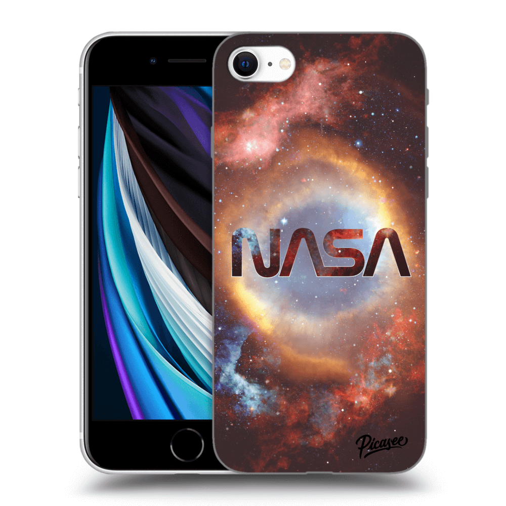 Picasee fekete szilikon tok az alábbi mobiltelefonokra Apple iPhone SE 2022 - Nebula