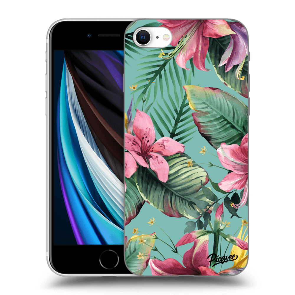 Picasee fekete szilikon tok az alábbi mobiltelefonokra Apple iPhone SE 2022 - Hawaii
