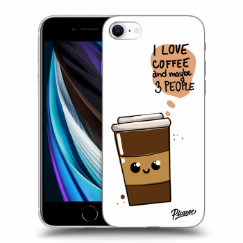 Szilikon tok erre a típusra Apple iPhone SE 2022 - Cute coffee