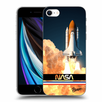 Picasee fekete szilikon tok az alábbi mobiltelefonokra Apple iPhone SE 2022 - Space Shuttle