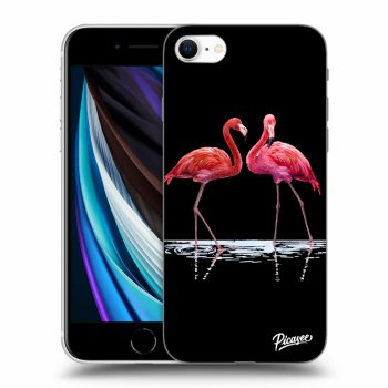 Szilikon tok erre a típusra Apple iPhone SE 2022 - Flamingos couple