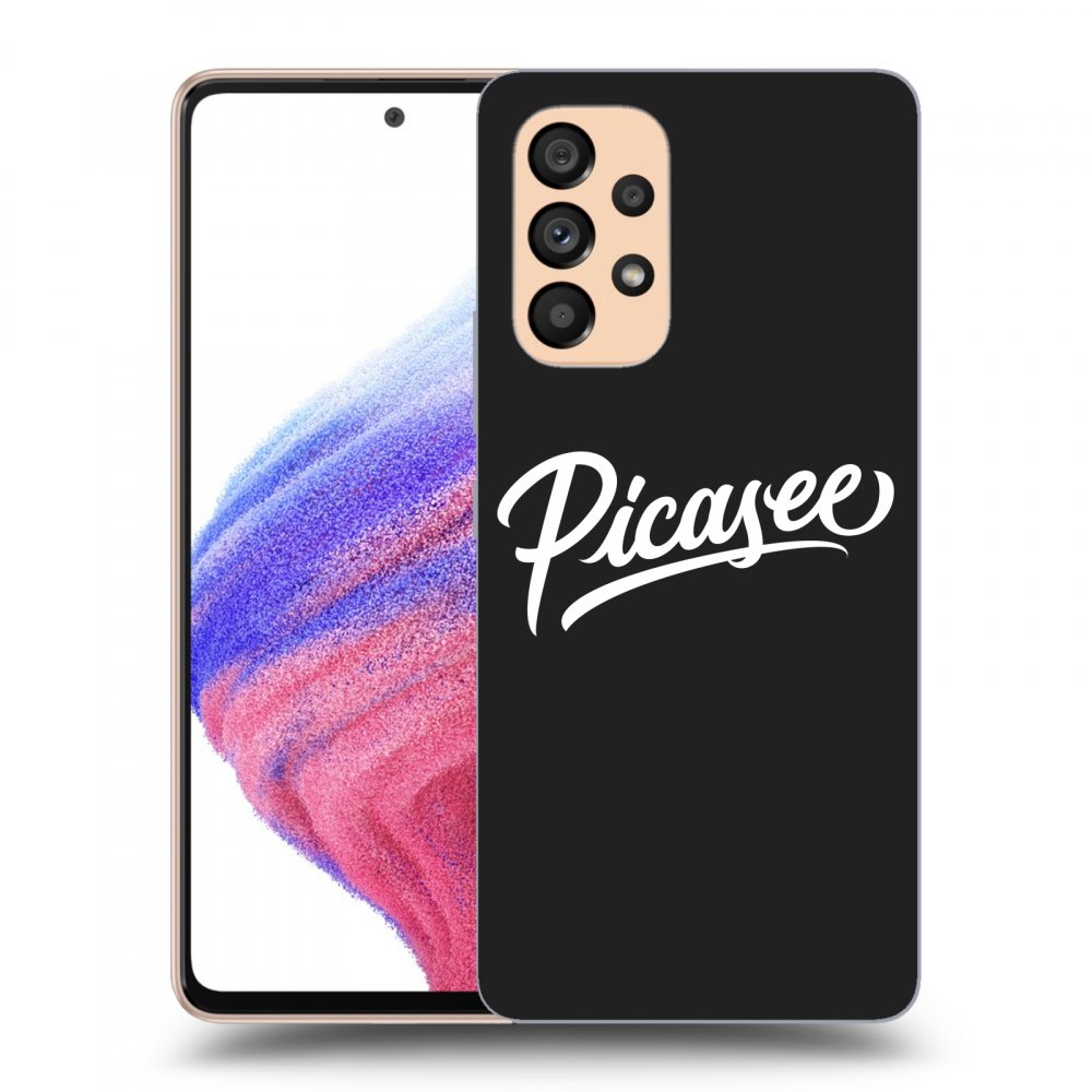 Picasee fekete szilikon tok az alábbi mobiltelefonokra Samsung Galaxy A53 5G - Picasee - White