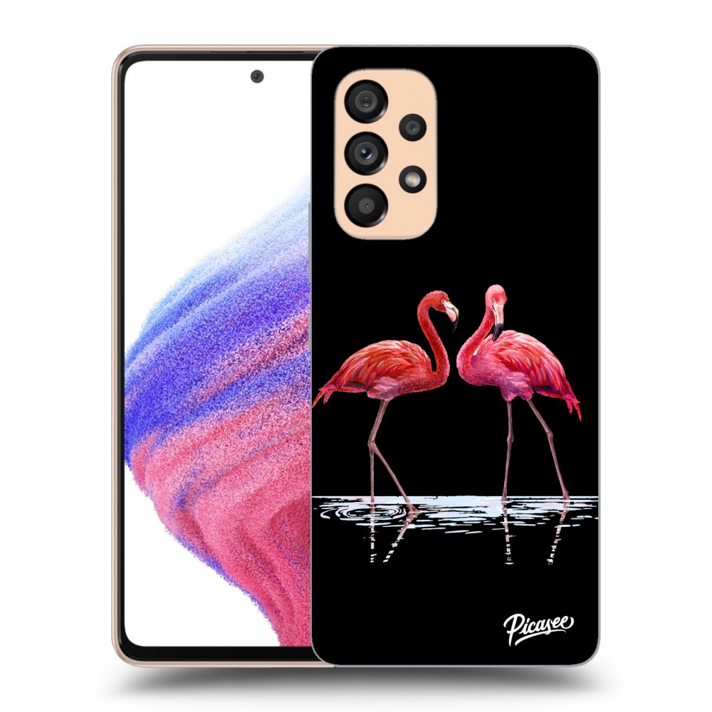 Picasee ULTIMATE CASE Samsung Galaxy A53 5G - készülékre - Flamingos couple