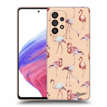 Picasee átlátszó szilikon tok az alábbi mobiltelefonokra Samsung Galaxy A53 5G - Flamingos