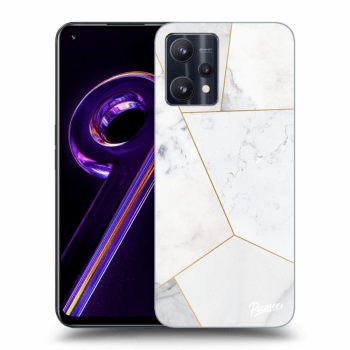 Szilikon tok erre a típusra Realme 9 Pro 5G - White tile