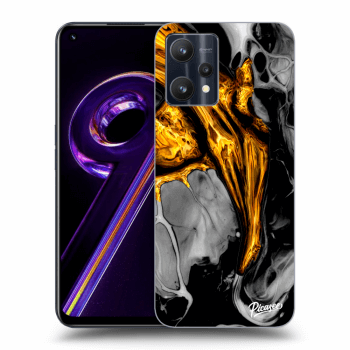 Szilikon tok erre a típusra Realme 9 Pro 5G - Black Gold