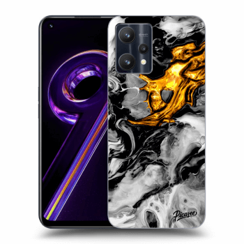 Szilikon tok erre a típusra Realme 9 Pro 5G - Black Gold 2