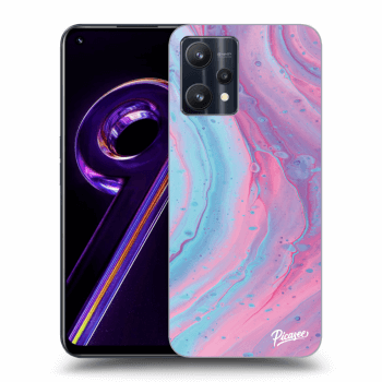 Szilikon tok erre a típusra Realme 9 Pro 5G - Pink liquid