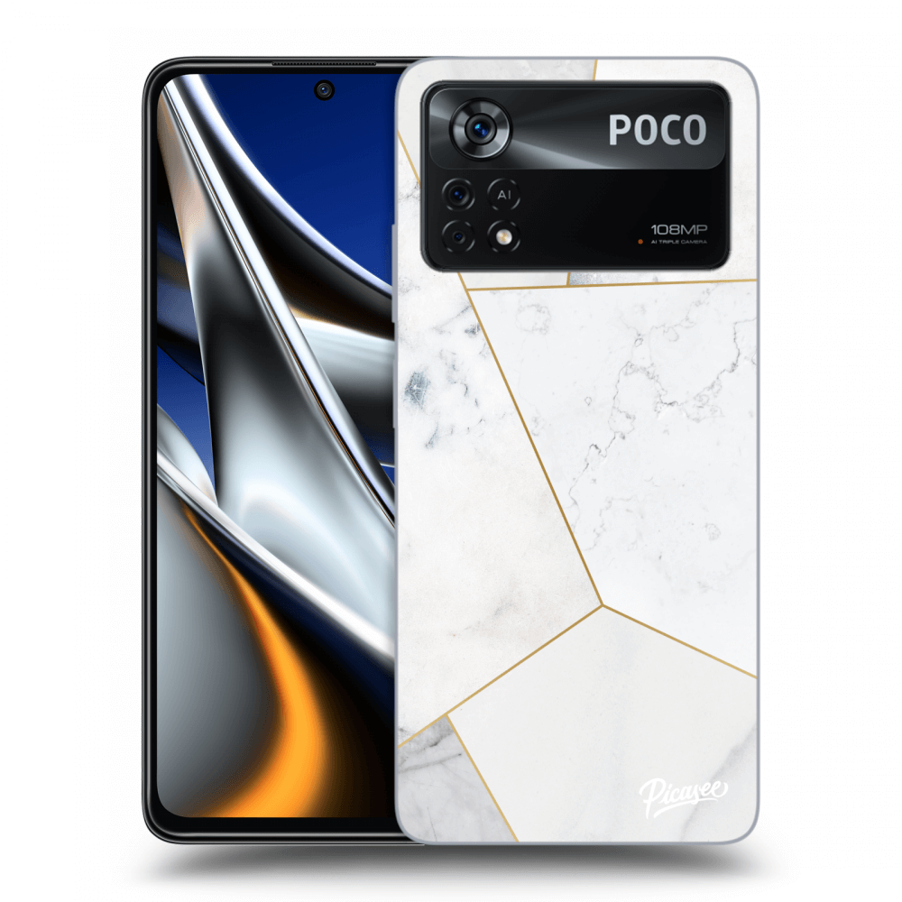 Picasee ULTIMATE CASE Xiaomi Poco X4 Pro 5G - készülékre - White tile