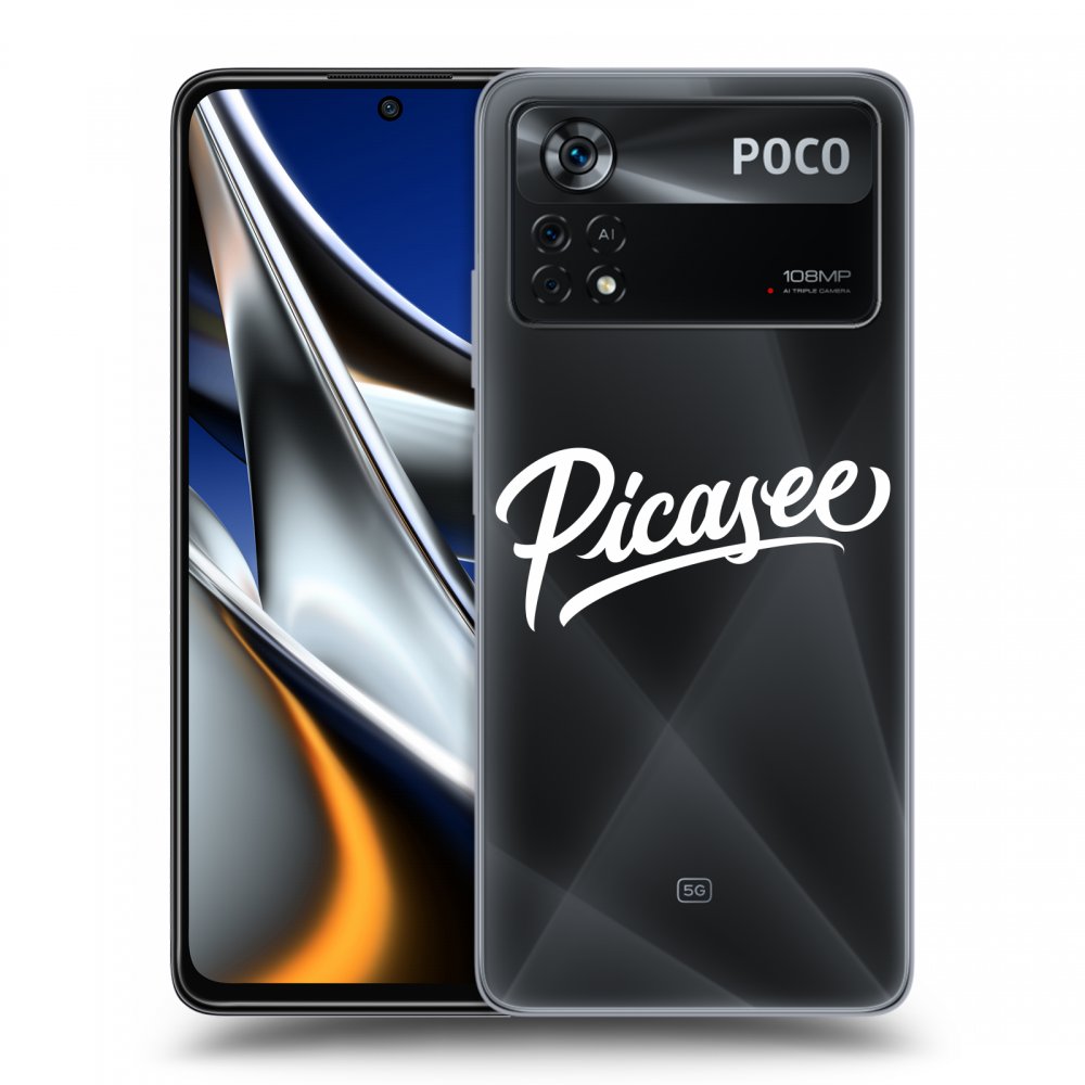 Picasee átlátszó szilikon tok az alábbi mobiltelefonokra Xiaomi Poco X4 Pro 5G - Picasee - White
